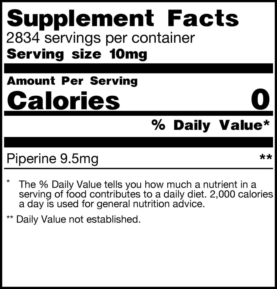 Piperine Extract Powder General Health Lean Factor 