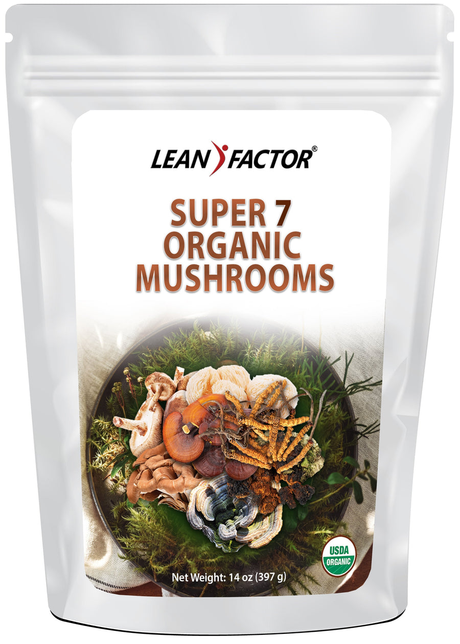 Super 7 Organic Mushrooms - Organic Men’s Health Lean Factor 14 oz 