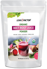 Beet Root Juice Powder - Organic General Health Lean Factor 8 oz 