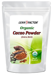 Cacao Powder - Extra Rich - Organic General Health Lean Factor 1 lb 