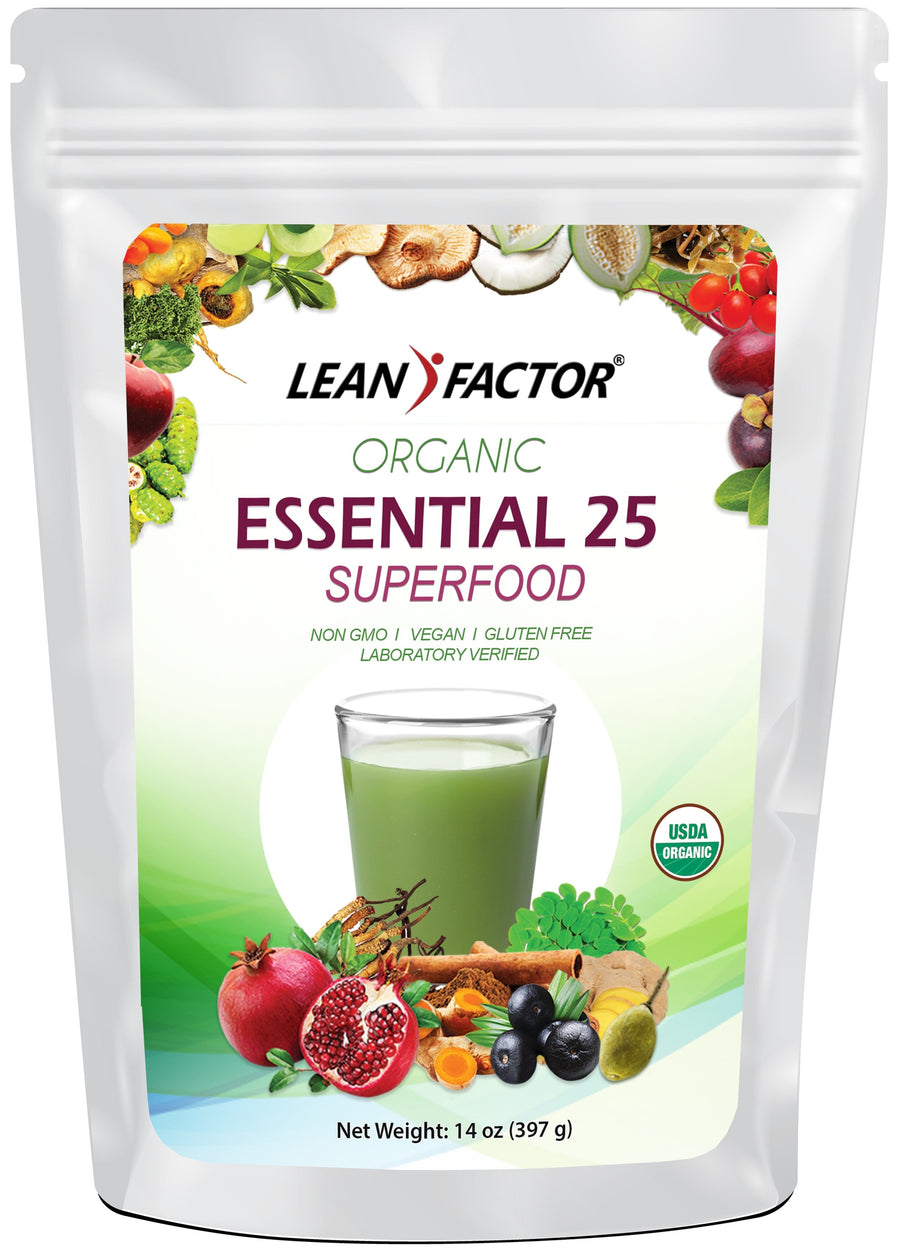 Essential 25 Superfoods - Organic General Health Lean Factor 14 oz 
