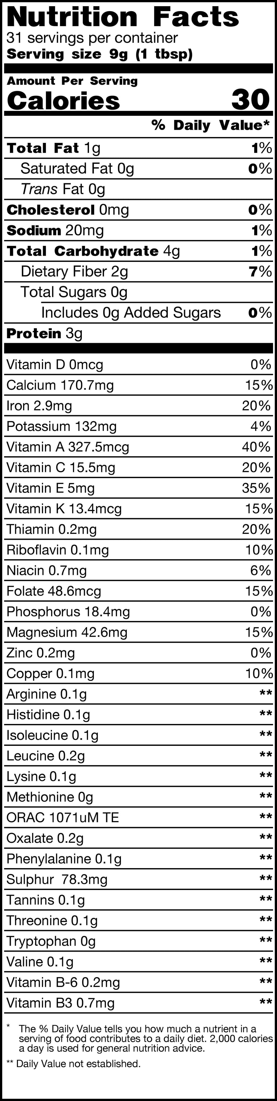 Pure Premium Moringa Powder - Organic General Health Lean Factor 