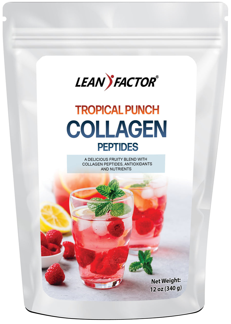 Tropical Punch Collagen Peptides Lean Factor 12 oz 