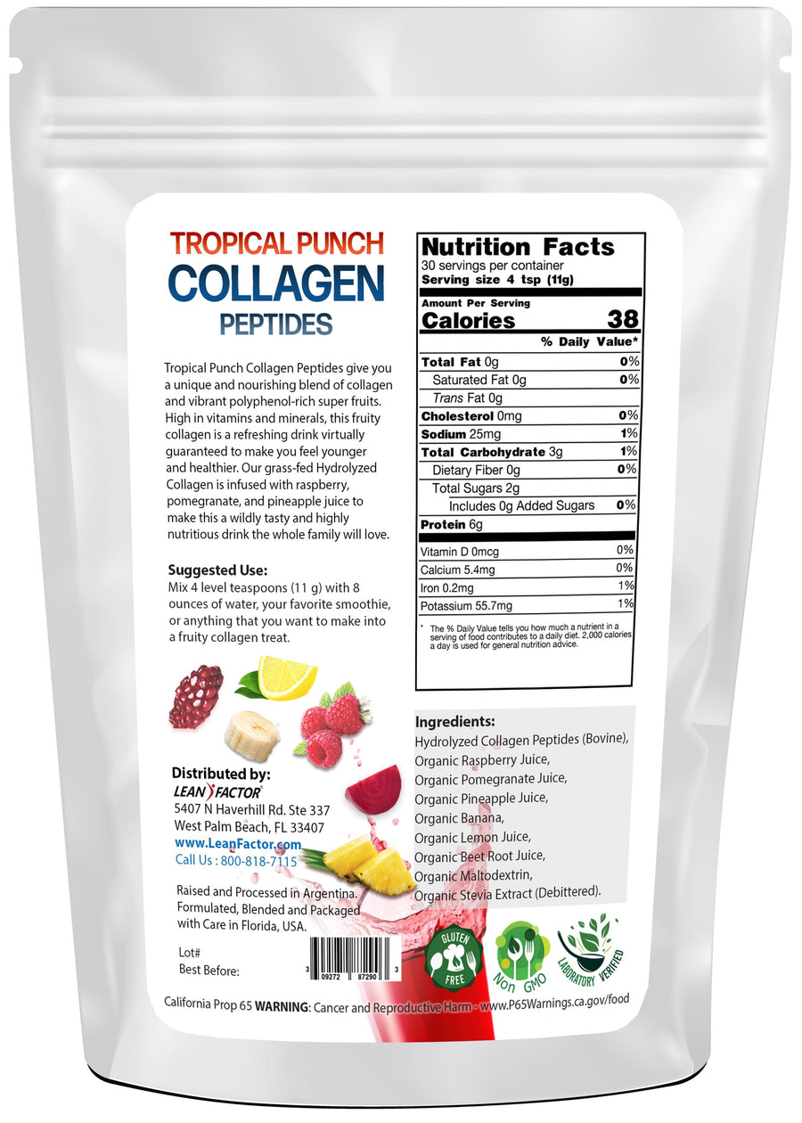 Tropical Punch Collagen Peptides Lean Factor 