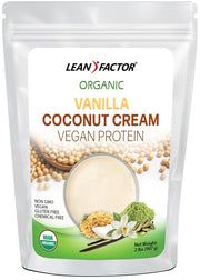 Vanilla Coconut Cream Vegan Protein Protein Powders Lean Factor 1 lb 